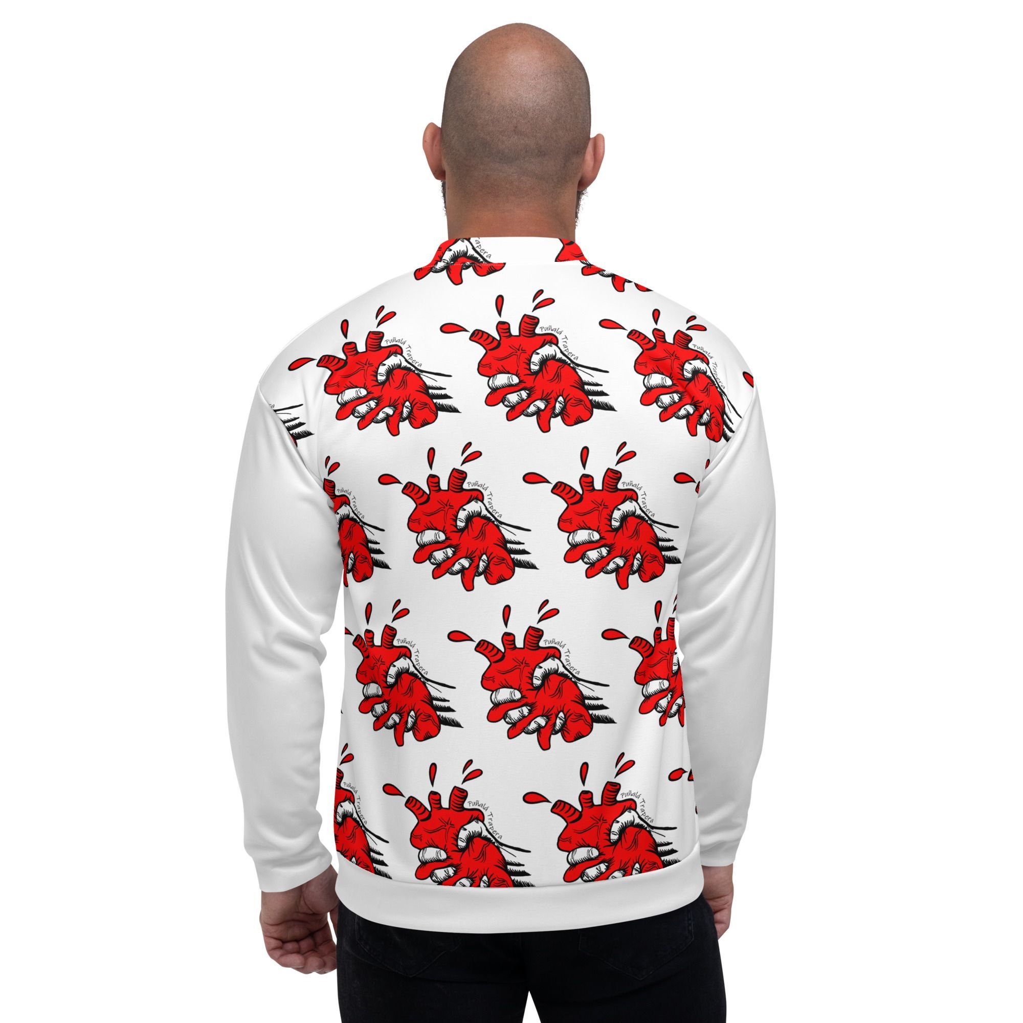 Chaqueta bomber "Corasón Estrujao" Unisex - Imagen 3