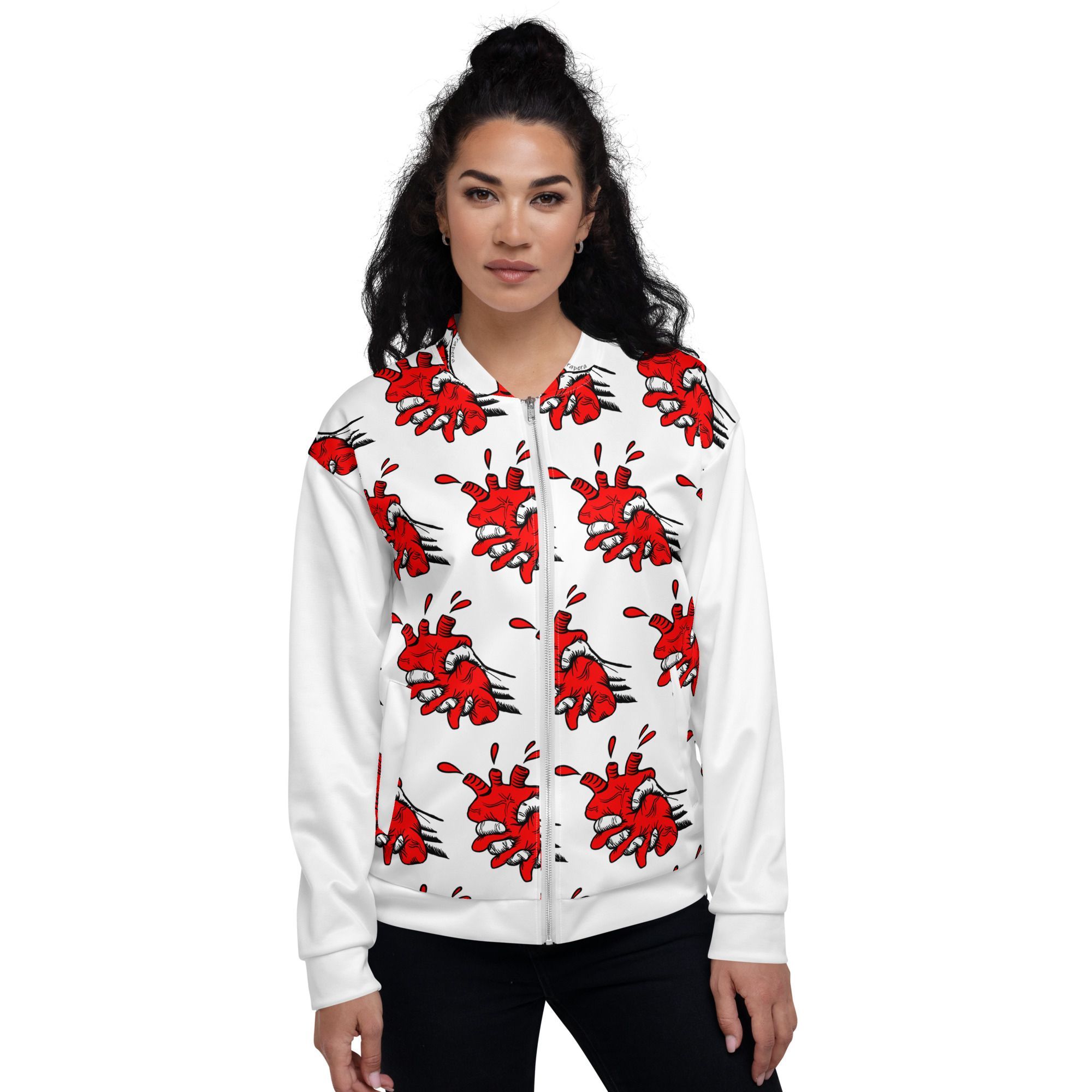 Chaqueta bomber "Corasón Estrujao" Unisex