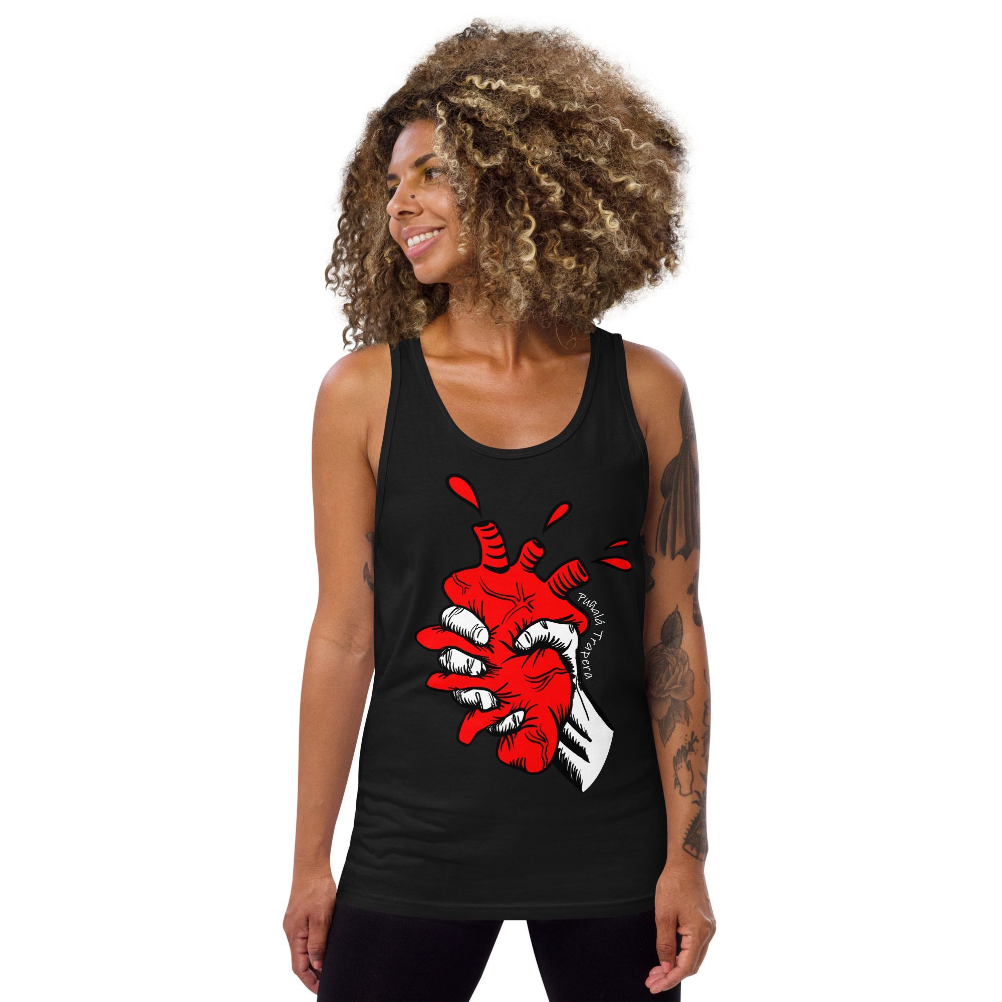 Camiseta de tirantes "Corasón Estrujao" - Imagen 2